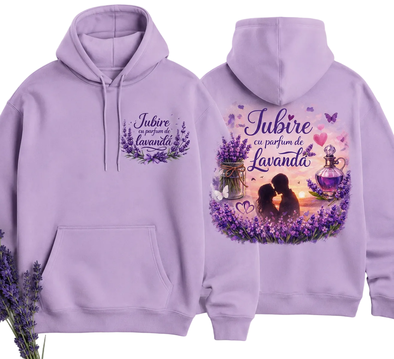 💜 Hanorac „Iubire cu parfum de lavandă”